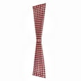 thumbnail image 2 of Achim Buffalo Check Indoor Polyester/Cotton Light Filtering Checkered Door Curtain Panel, Burgundy, 25-in W x 72-in L, 2 of 8