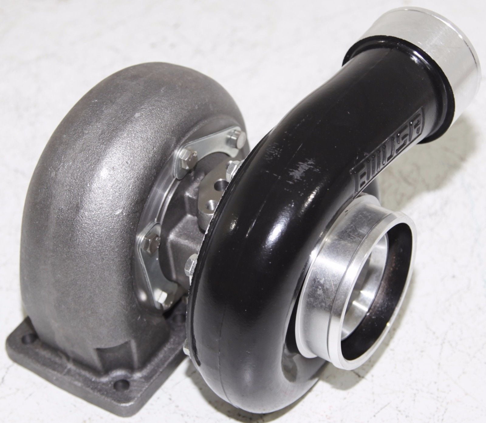 BLACK GT45 Turbo 600+HP T4/T66 3.5" VBAND 1.05 A/R 92 TRIM High