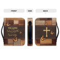 thumbnail image 4 of HELLHERO Bible Case Protective for Church Prayer Daily Travel, PU Leather Large Capacity Portable Bible Cover Carrying Organizer, 4 of 12