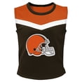 thumbnail image 2 of Girls Youth Brown Cleveland Browns Spirit Two-Piece Cheerleader Set, 2 of 3