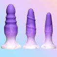 thumbnail image 2 of Simply Sweet Ensemble de 3 Bouchons Anaux en Silicone, Violet, 2 of 5
