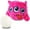 Pink, variant on Petbobi Dog Interactive Toys Plush Giggle Ball Squeak Toy for Pets, 3-Eye Pink
