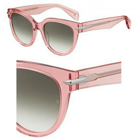 Sunglasses Bone Stripe - Sunglasses Rag and Bone Rnb 1003 /S 035J Pink / 9K gray green lens