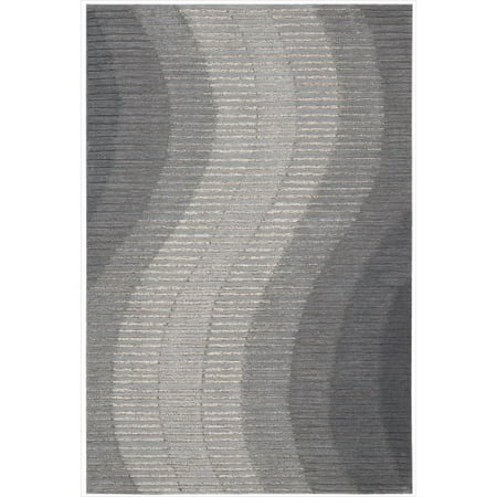 Joseph Abboud MUL01 Mulholland Rectangle Handmade Rug, 3.9 by 5.9-Inch, Grey