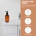 thumbnail image 6 of PAMINGONO 2-Pack Brown Reusable Bottle Dispensers for Shampoo and Body Wash Storage, Leak-Proof and, 6 of 8
