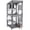Gray-70.9"H, variant on Aivituvin Catio Outdoor Cat House Wooden Cat Enclosure Resting Box with 3 Platforms, 71 inch Kitten Condo Pets Cage, Gray