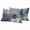 Blue Gray White, variant on Navy Blue Grey Outdoor Pillow Covers 20x12 Set of 2,Waterproof Patio Throw Pillowcase Protectors,Modern Oil Painted Abstract Art Aesthetics Lumbar Decorative Pillow Shams Cushion Covers for Bed Couch