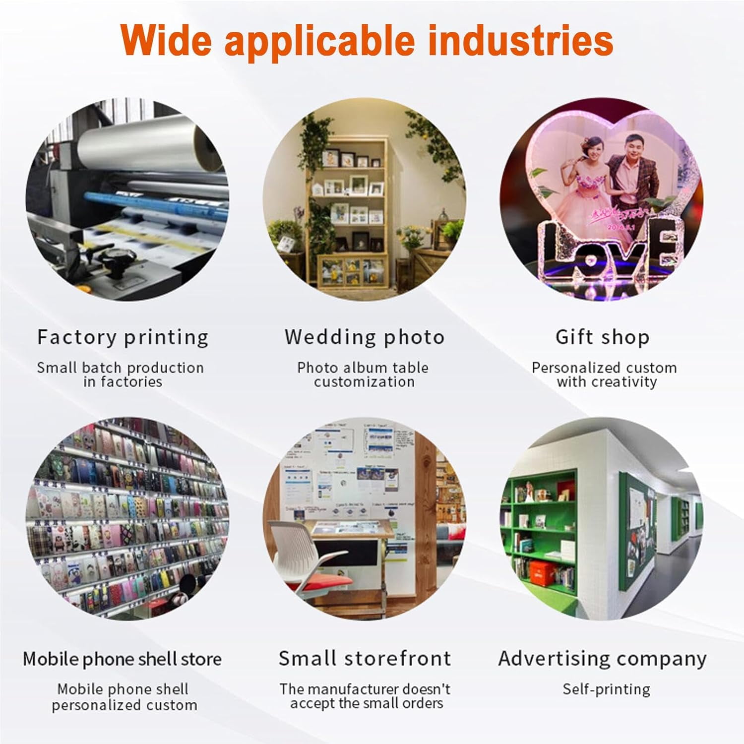 SIHAO A3 L1800 UV Printer, High Precision 2880x1440dpi UV DTG Printer Machine