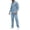 🔥 Light Blue, variant on Dianli Men's Solid Color V-Neck Button Up Long Sleeve Shirt and Casual Pants Set, Fashionable Loungewear, Comfortable Stylish Two Piece Outfit for Everyday, Work, or Events Pink M