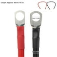 thumbnail image 2 of 2pcs 19.7in Battery Cable Tinned Copper Conductor High Temperature Resistant Wire for Auto Car, 2 of 2