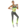 thumbnail image 1 of Conjunto de ropa deportiva de 2 piezas para mujer, sujetador elástico que cambia de forma Gradual, mallas de entrenamiento, 1 of 4