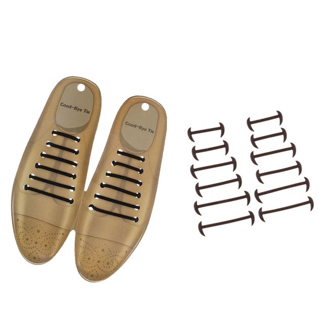 12 pares de cordones planos cordones elásticos de silicona para zapatos, sin ataduras, sin problemas, impermeables, elásticos para adultos, botas y za Soledad Zapatos de vestir Sin cordones