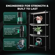 New Mars Hydro 4-Tier Plant Stand with 150W Grow Lights & Tent for Indoor-M size