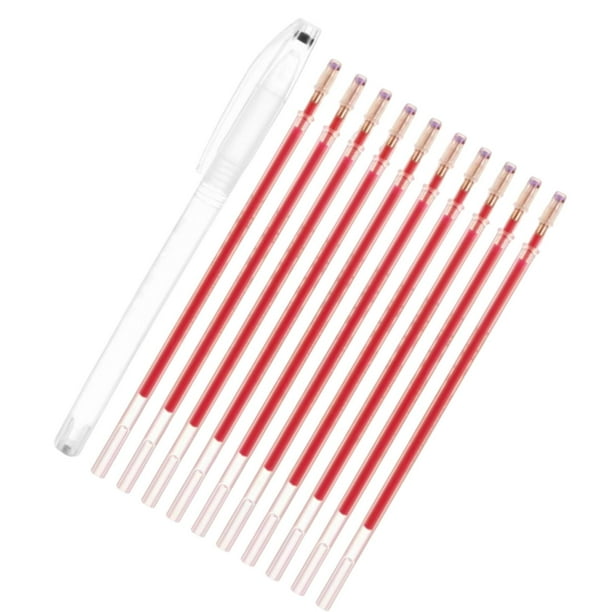 10Pcs Heat Erasable Pens Refills Replaceable Refills for Sewing Tool Tailors Macarena Recambio de bolígrafo borrable con calor