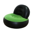thumbnail image 2 of Sofá inflable de aire, tumbona, sillón inflable multifuncional con respaldo para jardín, hogar, Camping, juegos, verano Negro Verde, 2 of 9