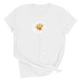 thumbnail image 4 of Hxshgdsn Valentines Shirts For Womens Graphic Love Heart Short Sleeves Tee Crew Neck Trendy Causal Holiday Tops White 2 2Xl, 4 of 7
