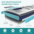 thumbnail image 5 of CONCETTA Inflatable Paddle Board,Equipped With SUP Paddle Board Accessories, The Non-slip EVA Deck Design Restarts The Surfboard,Surfboard for Youth&Adults of All Skill Levels,Gray Blue, 5 of 9