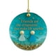thumbnail image 2 of Adornos navideños de vidrio marino de la amistad Regalos de Navidad de la amistad, 2 of 6
