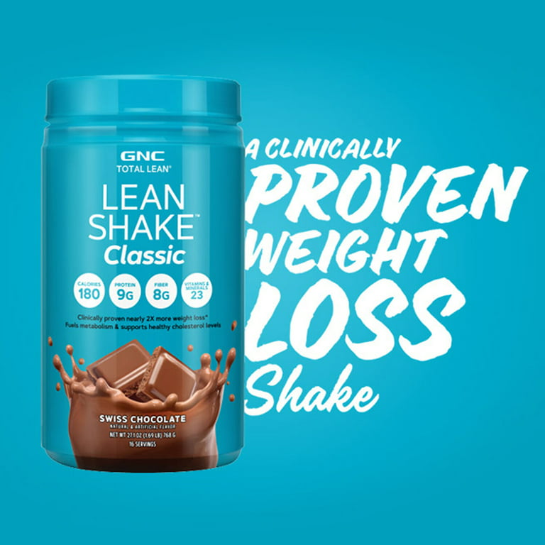 GNC Total Lean Lean Shake Classic Protein Powder - Swiss Chocolate, 16  Servings, 