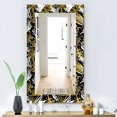 thumbnail image 2 of DESIGN ART Designart 'Obsidian Impressions 5' Modern Mirror - Printed Wall Mirror 27.6 in. wide x 39.4 in. high, 2 of 4
