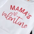 thumbnail image 4 of Valentine's Day Outfit Baby Boy Toddler Sweatpants Valentines Days Suit Long Sleeve Round Neck Letters Print Sweatshirt Tops Casual Drawstring Pants Tracksuit Set Baby Boy Outfits Size 12-18 Months, 4 of 7