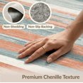 thumbnail image 6 of ODIKA 6'x9' Washable Area Rug Non-Slip, Chair-Friendly, Chindi Rag Multi Color Striped With Vintage Faded Boho Bands for Dining Room, Under Table, Office Décor, 6 of 7