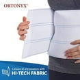 thumbnail image 4 of ORTONYX 9" 3-panel Abdominal Binder for Men and Women/Postpartum Post-operative Post-surgery Wrap/Abdomen Navel Umbilical Hernia Support Belt / 524009WT White S/M, 4 of 6