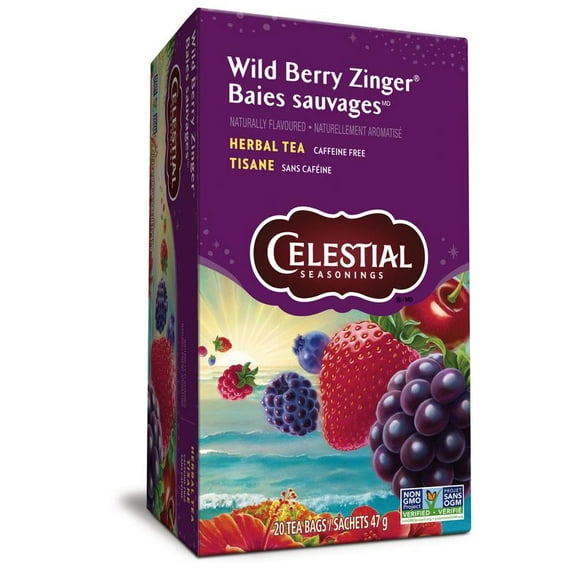 Celestial Seasonings baies sauvages, tisane 20 pièces, tisane