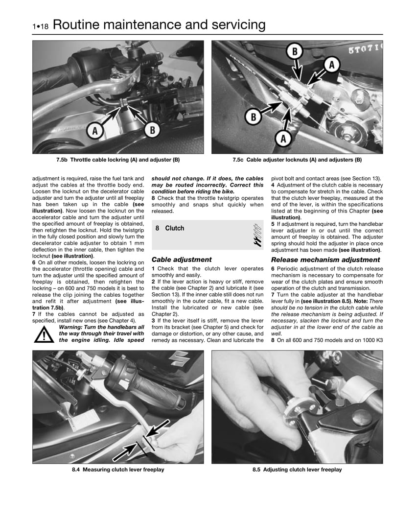 Suzuki GSX-R600 & 750 (04-05) & GSX-R1000 (03-08) Haynes Repair Manual ^