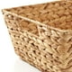 thumbnail image 5 of Casafield (juego de 2) cestas de despensa de jacinto de agua con asas y etiquetas de pizarra: cestas de almacenamiento tejidas anchas y naturales para estantes de cocina., 5 of 7
