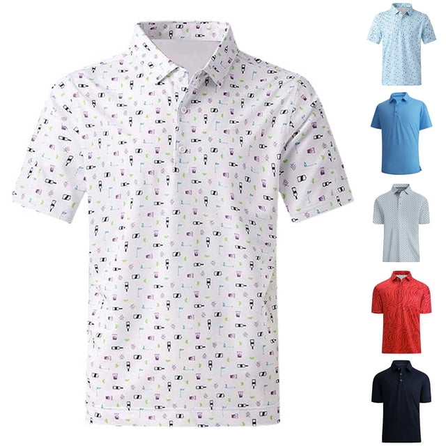 T-shirt Femme Été Mode Imprimé Col en V Manches Courtes Polo Tee Shirt Course Femme Rouge TTTG