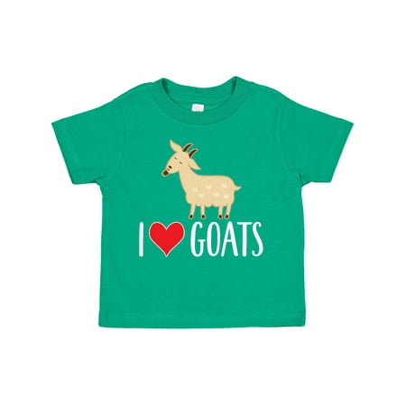 

Inktastic Goat Cute I Love Goats Farm Animal Gift Toddler Boy or Toddler Girl T-Shirt