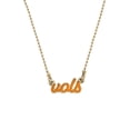 thumbnail image 2 of Women' CANVAS Style Tennessee Volunteers Enamel Script Necklace, 2 of 2
