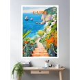 thumbnail image 2 of Capri, Italy Travel Print Poster Wall Art, Modern Wall Decor For Living Room Bedroom, 8x12 UNFRAMED, 2 of 3