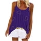 thumbnail image 2 of Puntoco Camisolas ajustadas para mujer, blusas casuales sin mangas con cuello redondo y estampado a la moda para mujer, 2 of 5