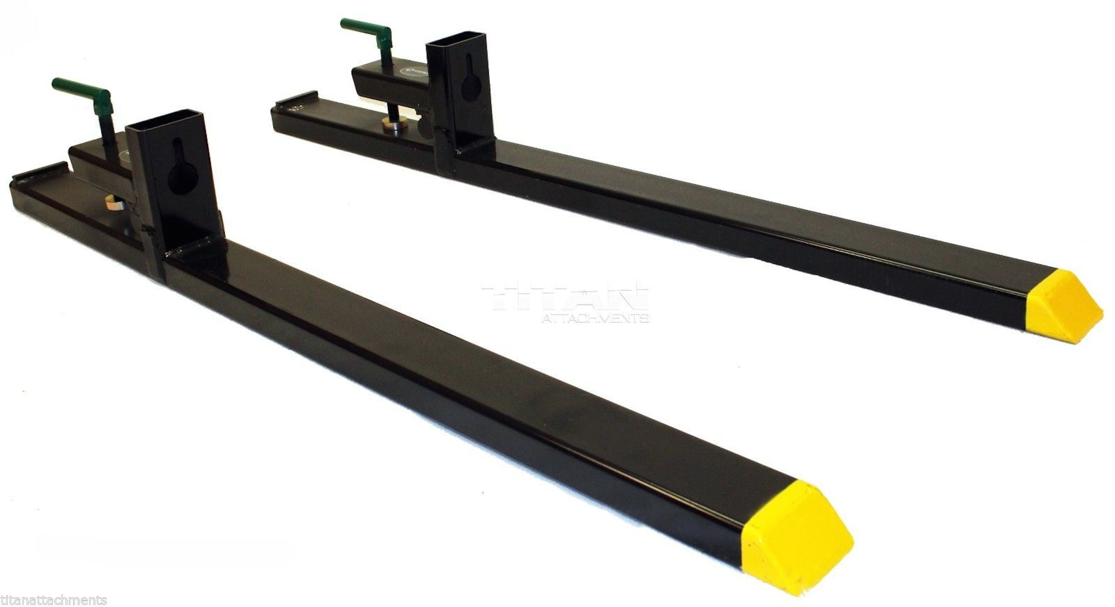 Titan 43" HD Clamp on Pallet Forks 4000 lb Capacity Loader Bucket Tractor