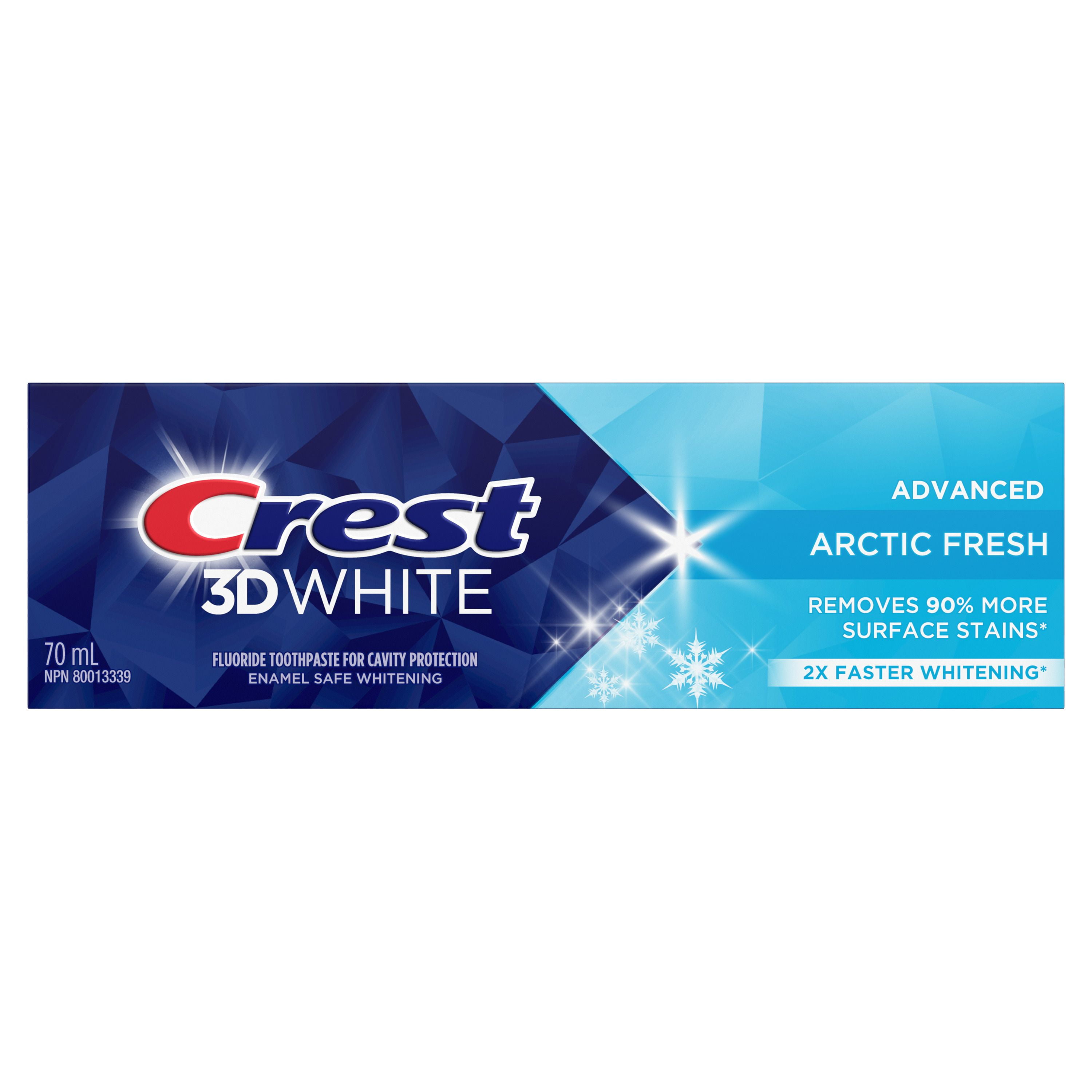 Dentifrice blanchissant Crest 3D White Avancé, Fraîcheur arctique, 70 mL 70 ml