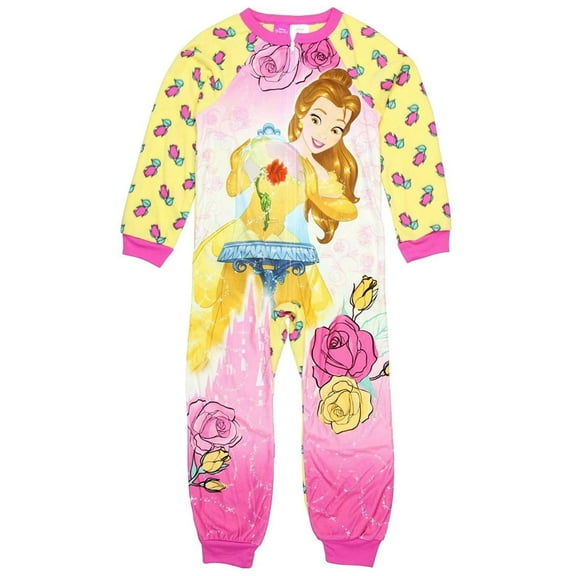 Disney Princess Belle Blanket Sleeper Pajama Girl Size 6/6X