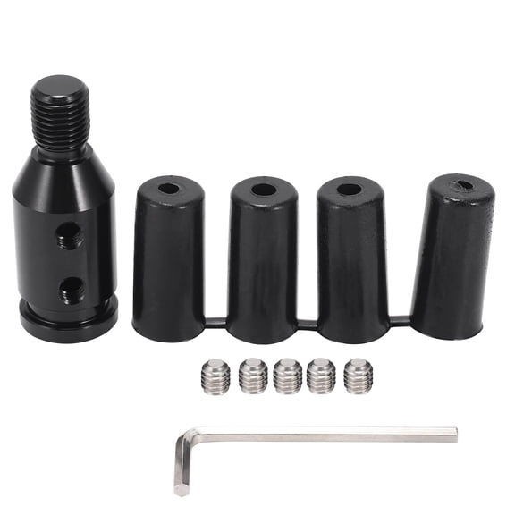 New Arrivals Aluminum Knob Adapter For Non Threaded Shifters 12X1.25Mm (Black)
