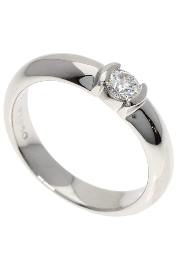 Pre-Owned Tiffany & Co. Dots Solitaire Diamond Ring, F-VS2 Clarity, Platinum PT950, Women's...