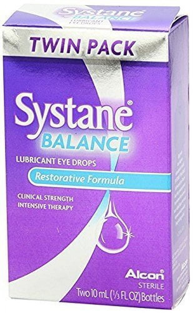 Alcon Systane Balance Lubricant Eye Drops, 0.33 fl oz (4 Pack) (Bundle)