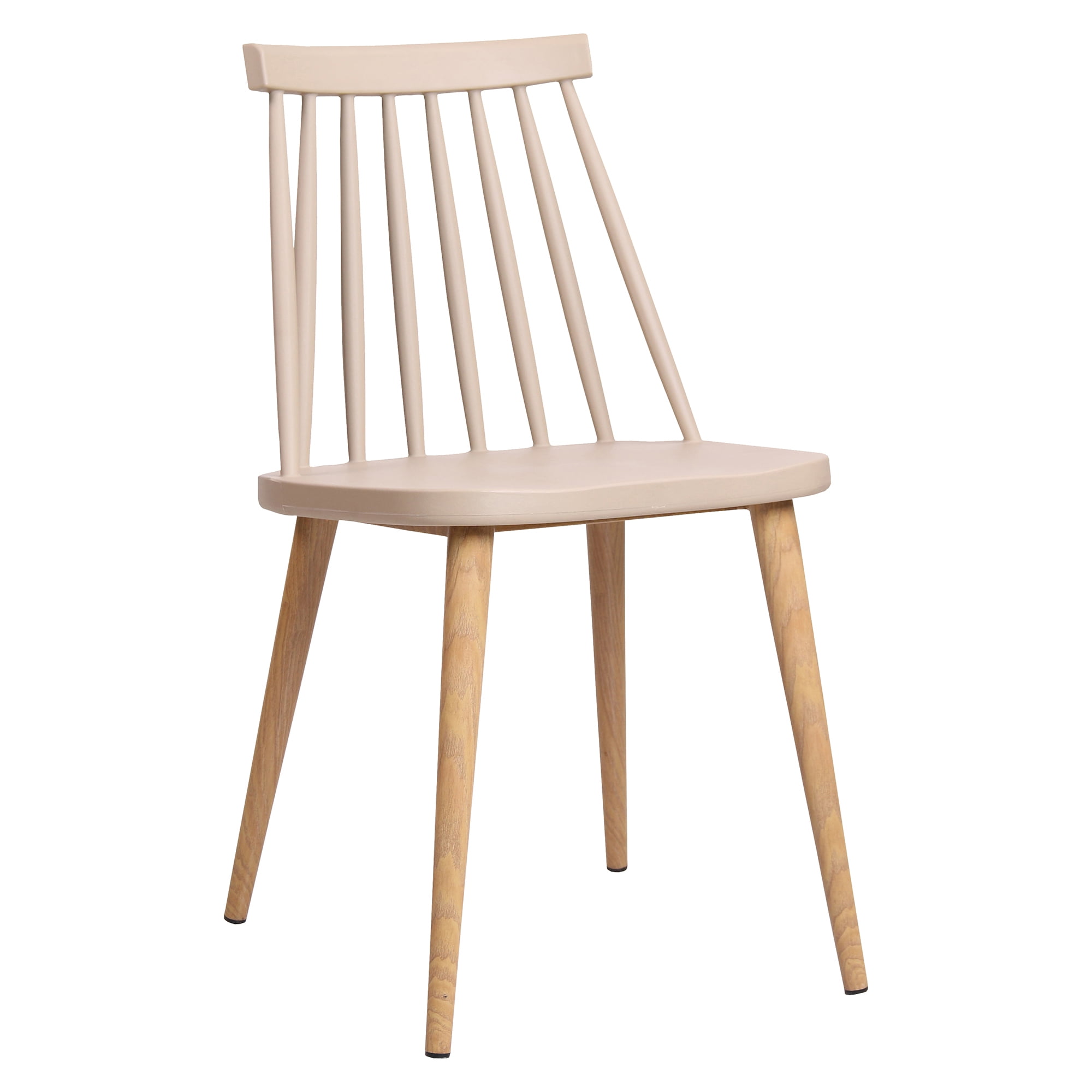 Abble Set of 2 Modern Dining Chairs Indoor Kitchen Chairs -Beige