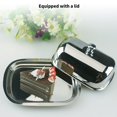 thumbnail image 6 of Miyuadkai Stainless Steel Butter Box, Butter Dish with Lid Stainless Butter Container for Countertop Butter Holder with Handle Cover Cheese Container Classic Butter Tray with Lid for Kitchen Hotel, 6 of 8