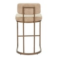 thumbnail image 6 of Velar Counter Stool Beige Counter Stool, Modern Style, Plush and durable faux leather fabric, Plywood, Indoor Bar, 6 of 8
