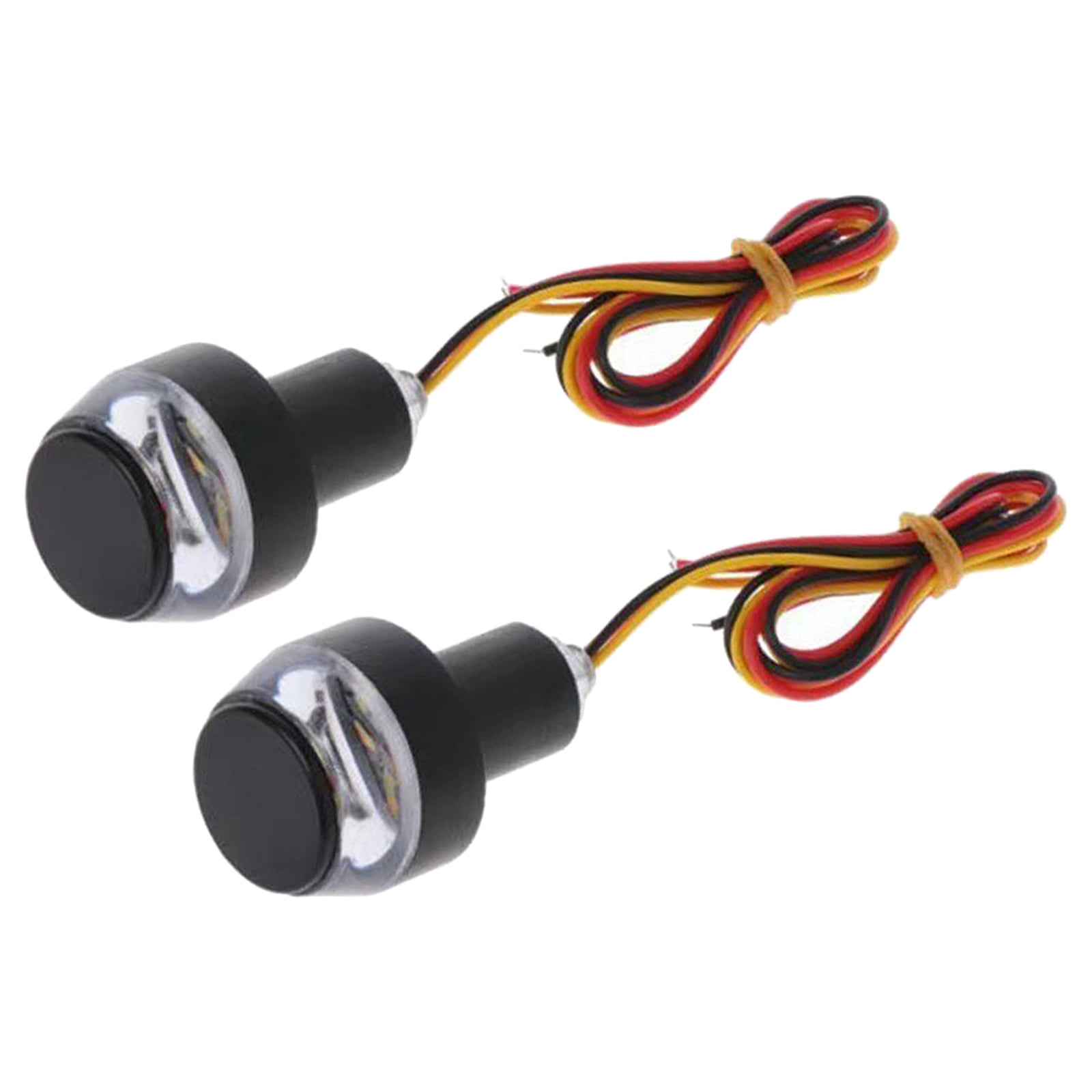 2pcs LED Motorcycle Handlebar Turn Signal Light Tail Flashing End Indicator 2pcs LED Motorcycle Handlebar Turn Signal Light Tail Flashing End Indicator