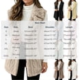 thumbnail image 4 of Aboser Fuzzy Sherpa Vest for Women Soft Plush Fleece Jacket Trendy Shawl Collar Vests Casual Open Front Tunic Jackets Sleeveless Outerwear Coats, 4 of 9