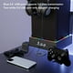 thumbnail image 4 of Soporte de pared con ventilador de refrigeración para Xbox Series X, 3 velocidades y bajo nivel de ruido con tira de luces RGB e interruptor táctil, 3 puertos USB, soporte para mando y auriculares, 4 of 9