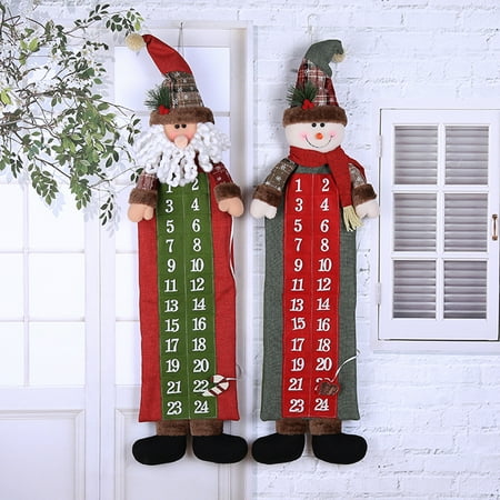 Christmas Advent Calendar Non Woven Fabric Snowman Non Woven Fabric Snowman