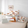 thumbnail image 6 of Manfei Cute Highland Cow 7-Piece Twin Bedding,American Flag Bowtie Bedding Comforter Set,Brown,Light Gray Reversible, 6 of 7