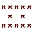 thumbnail image 5 of HOMYL 12 Pieces Christmas Bows for Christmas Tree Christmas Tree Bows for Festival Wine Red, 5 of 8